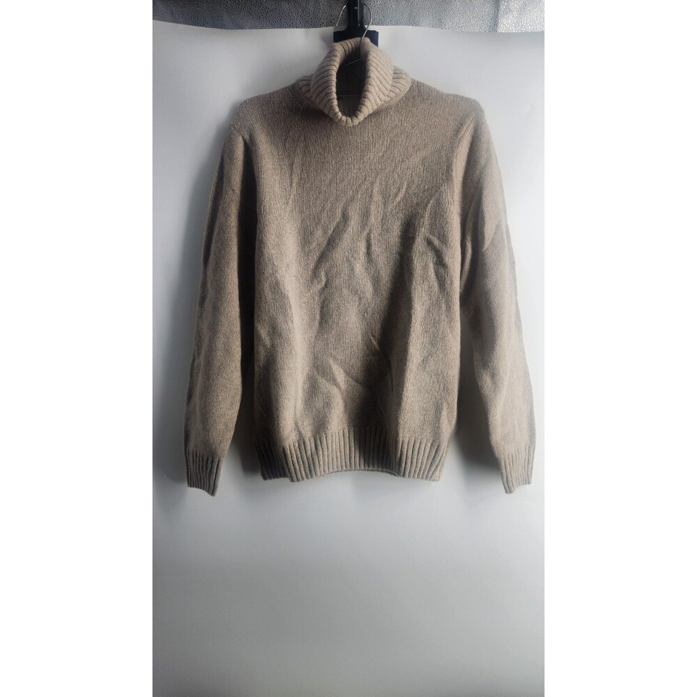 Zara Women's Medium Beige Brown Ribbed Turtleneck Sweater NWT